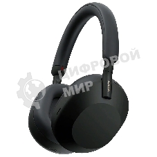 Беспроводные/проводные наушники Sony WH-1000XM5 черный, полноразмерные, Bluetooth + проводной, активное шумоподавление, до 30 ч
