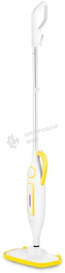 Швабра паровая Kitfort КТ-1097 1250Вт белый/желтый