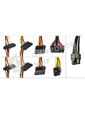 Блок питания KingPrice ATX 600W KPPSU600 (20+4pin) 120мм fan 4xSATA