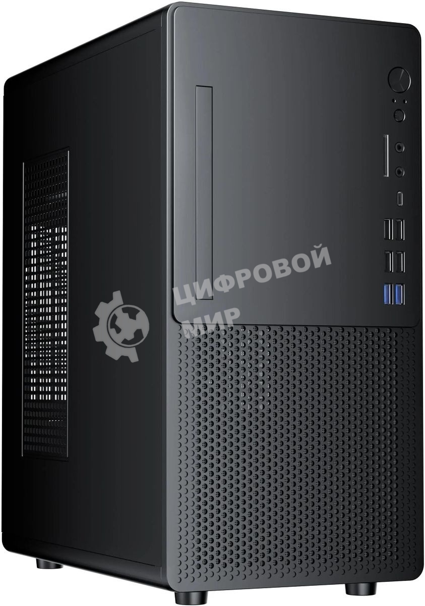 Компьютерный корпус Accord ACC-U02B OFFICE черный без БП mATX 2xUSB2.0 2xUSB3.0 2xUSB3.1 audio