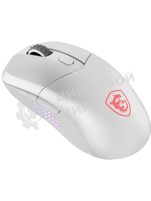 Мышь беспроводная/проводная MSI Versa 300 Elite белый, 26000 dpi, радиоканал, Bluetooth, USB, кнопки - 6