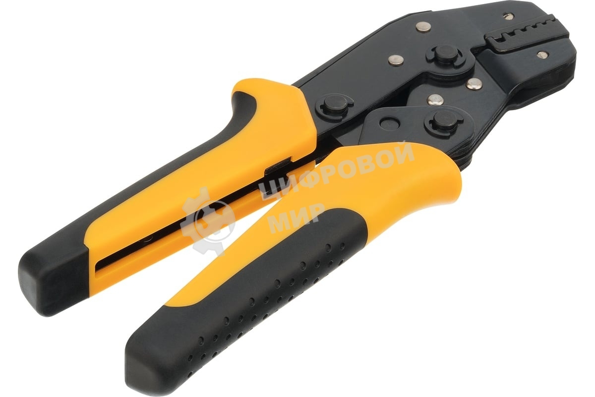 Клещи для обжима неизолированных наконечников Denzel НК и НВ, разъемов РП, 0,25 - 2,5 мм2