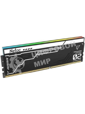Оперативная память Netac Shadow II RGB, DDR5, 32GB (2x16GB), 7600 MHz, CL36, с радиатором, чёрный, RGB