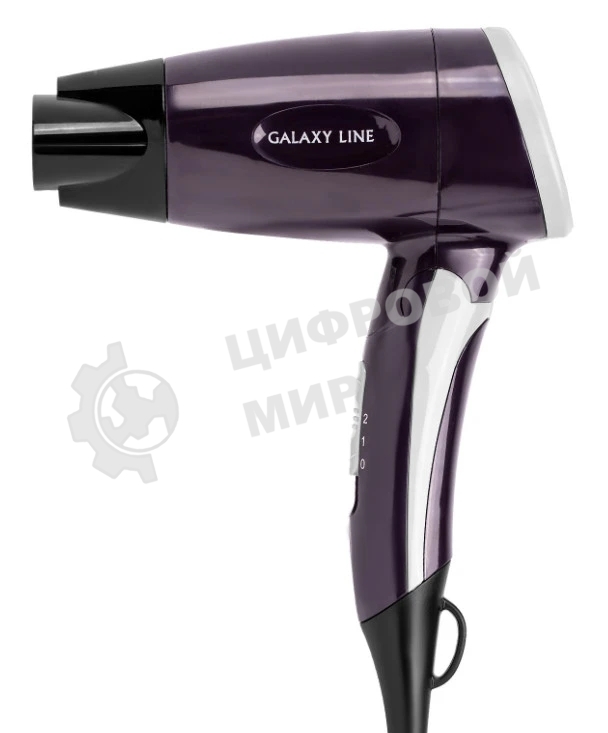Фен Galaxy Line GL 4338 фиолетовый, 1200 Вт, компактный