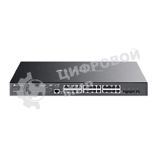 Коммутатор TP-Link JetStream TL-SG3428MP, 24×1 Гбит/с PoE + 4×1 Гбит/с SFP, управляемый