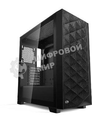 Компьютерный корпус PCCooler C3D510 BK ARGb, Tempered Glass Full Tower, Black, TG, 0.7 SPCC, 3x120мм ARGb E-ATX, ATX, mATX, mITX 170/390/410мм 2x2.5