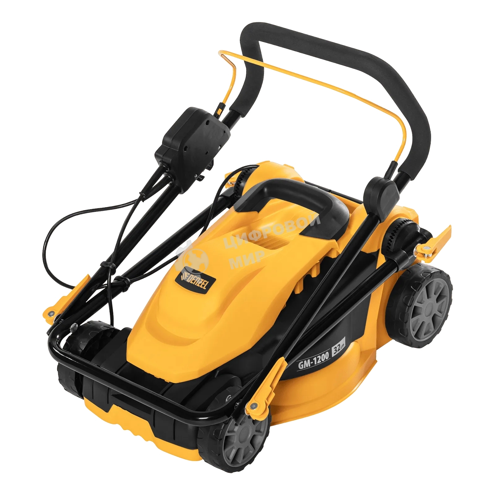 Газонокосилка электрическая Denzel GM-1200, 1200 Вт 96615