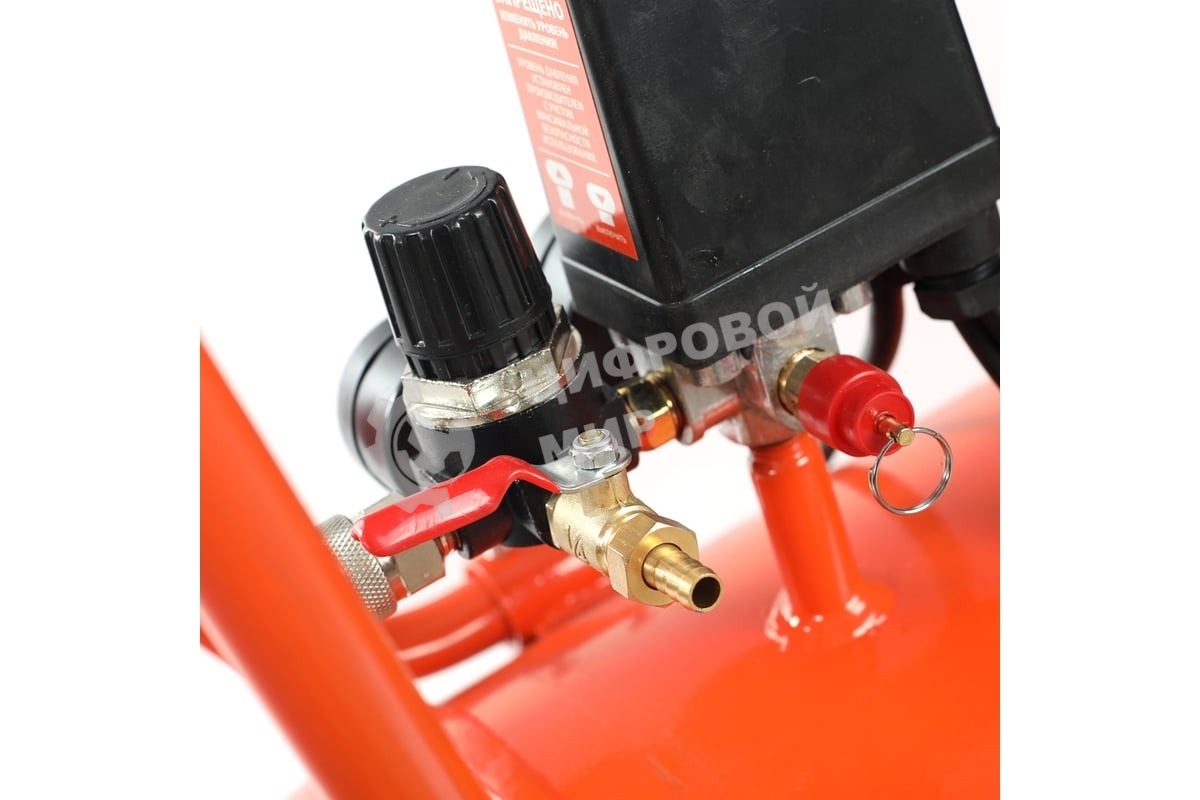 Компрессор поршневой безмасляный Patriot WO 100-440, 440 л/мин, 8 бар, 2500 Вт, 100 л, быстросъем и 