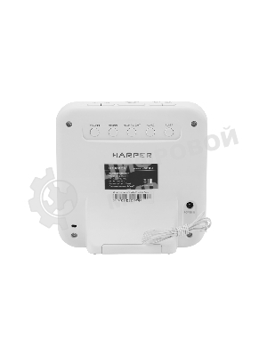 Радиобудильник Harper HCLK-2060 белый/серый - белый led