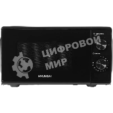 Микроволновая печь Hyundai HYM-M2045 черный, 20 л, 700 Вт, переключатели - поворотный механизм