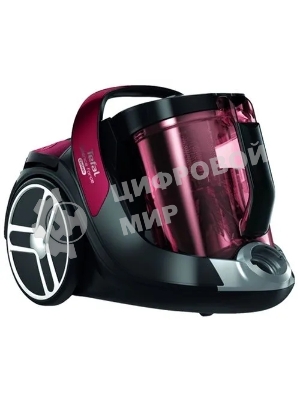 Пылесос Tefal TW7253EA красный/черный, 550 Вт, уборка сухая, пылесборник контейнер 2.5 л