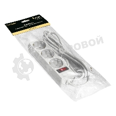 Удлинитель ExeGate EC-3-5W EX279353RUS белый, 5 м, евровилка, 3 розетки, 2200 Вт