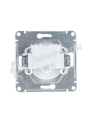 Механизм розетки 1-м СП AtlasDesign без заземл. 16А белый, SchE ATN000141