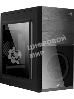 Компьютерный корпус Aerocool/Formula Cs-105 Blue (mATX, без БП, 1x USB3.0, 1x USB2.0, 1x 12cm blue LED front fan)