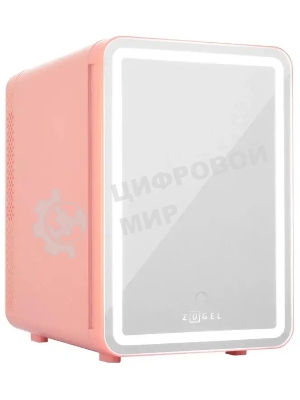 Холодильник для косметики ZÜGEL ZCR10 розовый однокамерный 10л