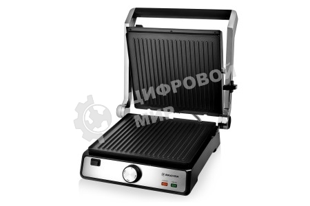 Гриль-пресс электрический BRAYER BR2002, 2000 Вт, съемные, 29x26 см, регул высот, пласт корп., поддон, 180