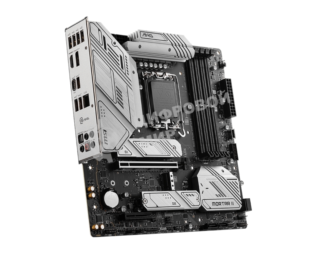 Материнская плата MSI MAG B760M MORTAR II, LGA 1700, Intel B760, 4xDDR5, 4xSATA, 3xM.2, 1xPCIe 5.0 x16, 1xPCIe 4.0 x4, 1xHDMI, 1xDP, 1xUSB Type-C, 1x2.5Gb LAN, 3xUSB-A 2.0, 3xUSB-A 3.2 Gen 2, 5x3.5 мм, 7.1, mATX