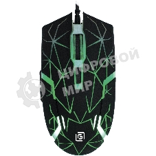 Мышь проводная Oklick 701G черный, 3600 dpi, USB, кнопки - 6