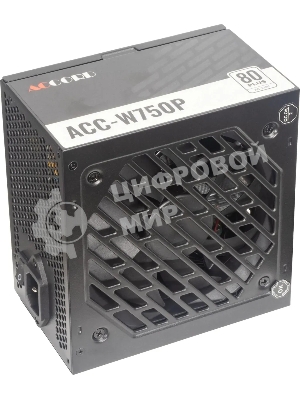 Блок питания Accord ACC-W750P, 750Вт, 80 PLUS WHITE, 120мм, черный