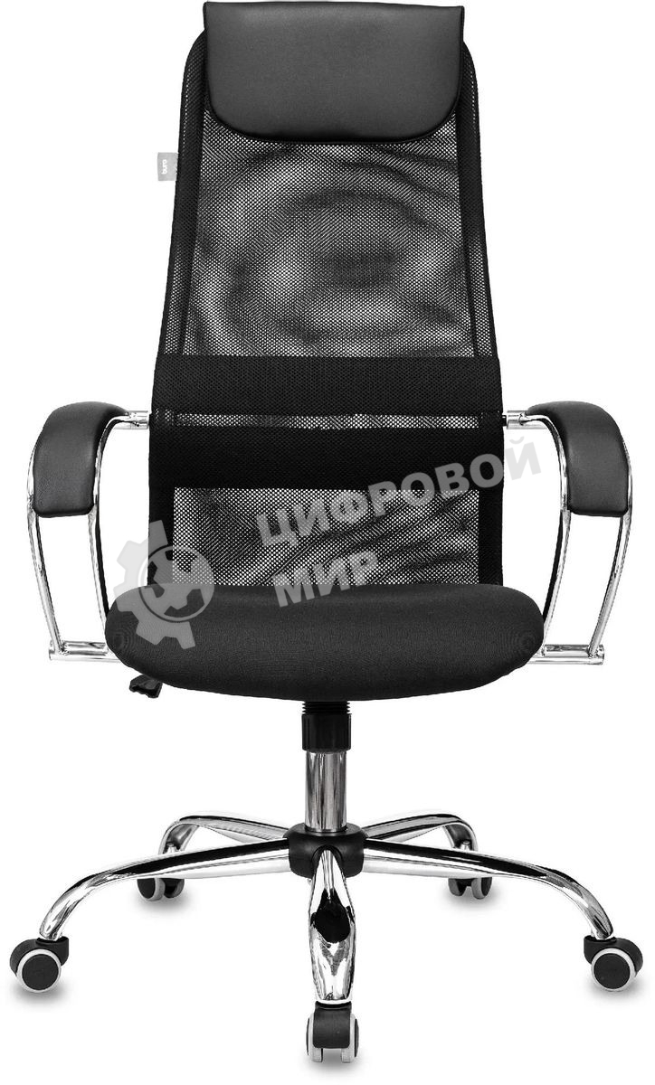 Кресло руководителя Бюрократ CH-607SL TW-01 Neo Black черный, сетка/ткань с подголов. на колес. металл хром
