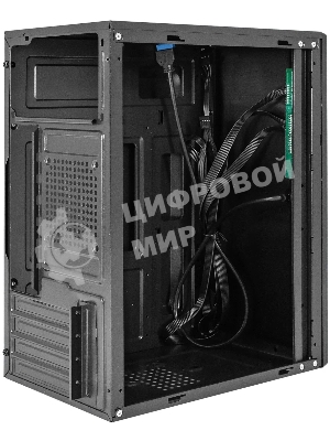 Компьютерный корпус Minitower ExeGate BAA-408U-UNS450 (mATX, БП UNS450 с вент. 12см, 2хUSB+1хUSB 3.0, HD Audio, черный)