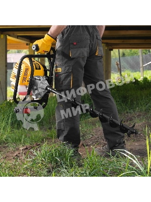 Мотобур Denzel DX-52 объем двигателя 52 см3, соединение 20 мм, без шнека