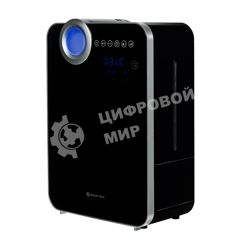 Увлажнитель воздуха Dantex D-H50UCF черный/серебристый, 130 Вт, 5 л, ультразвуковой, ионизация