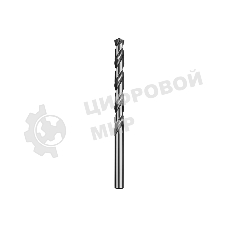 Сверло по металлу KRAFTOOL HSS-G 7.5 х117мм, HSS-G, сталь М2(S6-5-2)