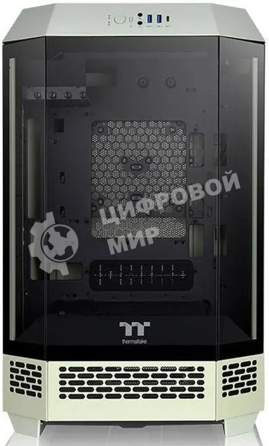 Компьютерный корпус Thermaltake The Tower 300 Matcha зеленый без БП miniITX 8x120мм 6x140мм 2xUSB 3.0 audio bott PSU