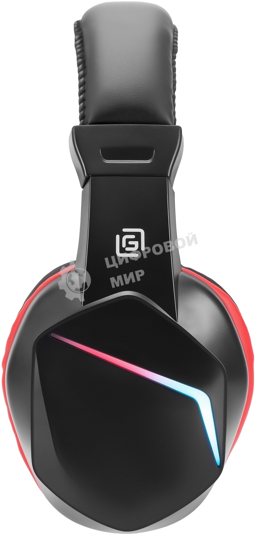 Наушники с микрофоном Оклик HS-L335G черный 2.2м мониторные USB оголовье (1972582)