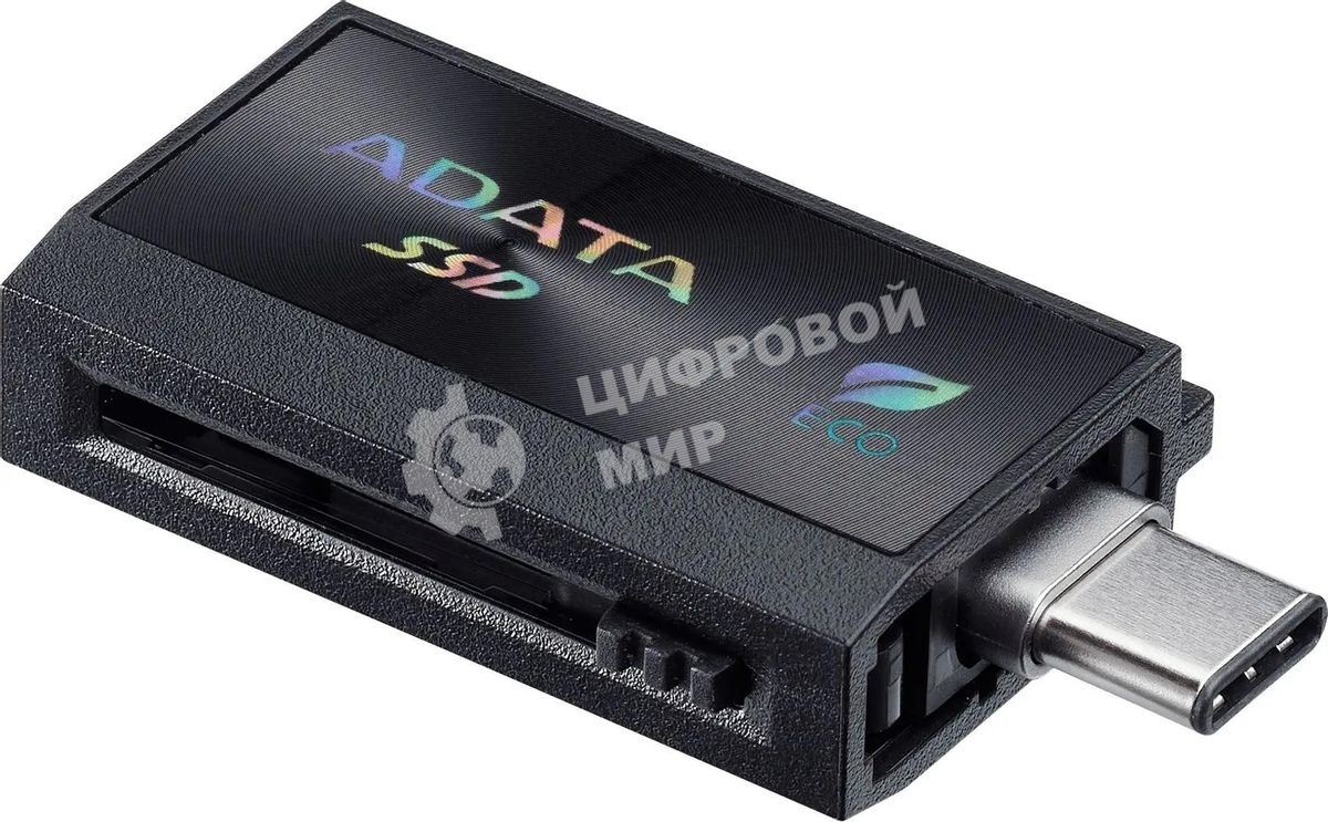 Внешний SSD ADATA SC730, 1TB, USB 3.2 Gen 2 Type-A/Type-C, R/W 600/600, черный