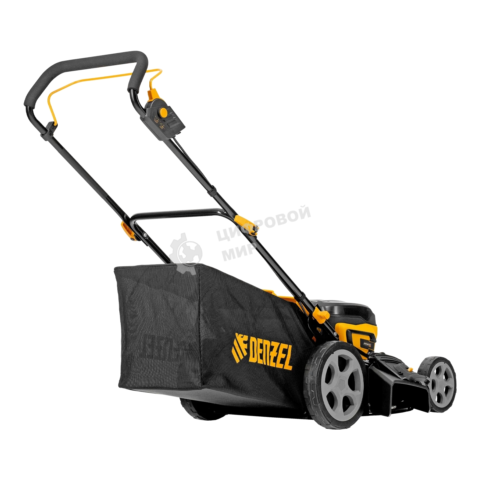 Газонокосилка аккумуляторная бесщет. Denzel DLM-460, 460 мм, травосб. 65 л., Li-Ion, 40 В