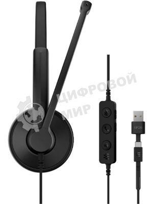 Гарнитура EPOS IMPACT 100 UC Mono чёрный, проводная, USB