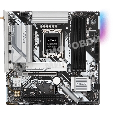 Материнская плата ASRock B760M Pro RS WiFi, LGA 1700, Intel B760, 4xDDR5, 4xSATA, 3xM.2, 1xPCIe 5.0 x16, 1xPCIe 3.0 x16, 1xHDMI, 1xDP, 1x2.5Gb LAN, Wi-Fi 6E, Bluetooth 5.3, 1xUSB-C 5Gbps, 3xUSB-A 5Gbps, 2xUSB-A 2.0, 3x3.5 мм, 7.1, mATX