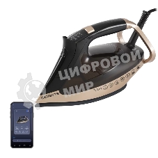 Утюг Polaris PIR-3225 AK WIFI IQ HOME черный/золотой, 3200 Вт, 120 г/мин, 270 г/мин, 450 мл