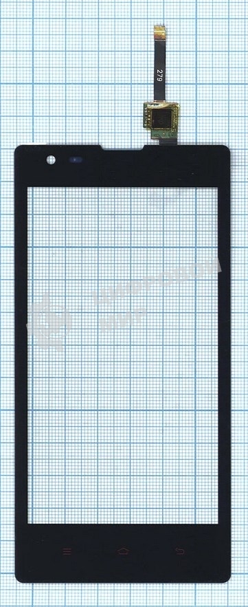 Сенсорное стекло (тачскрин) для Xiaomi Red Rice 1s, черное