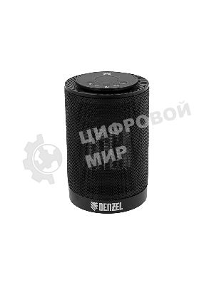 Тепловентилятор керамический Denzel DTFC-1200, черный, 600/1200 Вт, 12 м2, 3 режима, термостат