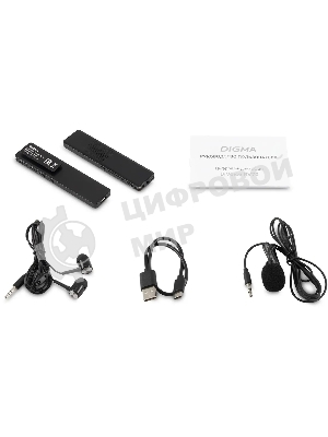 Диктофон Цифровой Digma DiVoice RV70 32Gb черный