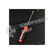 Отвертка шлицевая Deli DL3443 SL5x75мм сталь S2, матовый стержень, двухкомпонентная прорезиненная рукоять