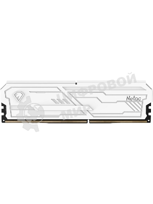 Оперативная память Netac Shadow III, DDR4, 32GB (1x32GB), 3200 MHz, CL22, с радиатором, белый