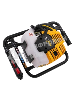 Мотобур Denzel DX-52 объем двигателя 52 см3, соединение 20 мм, без шнека