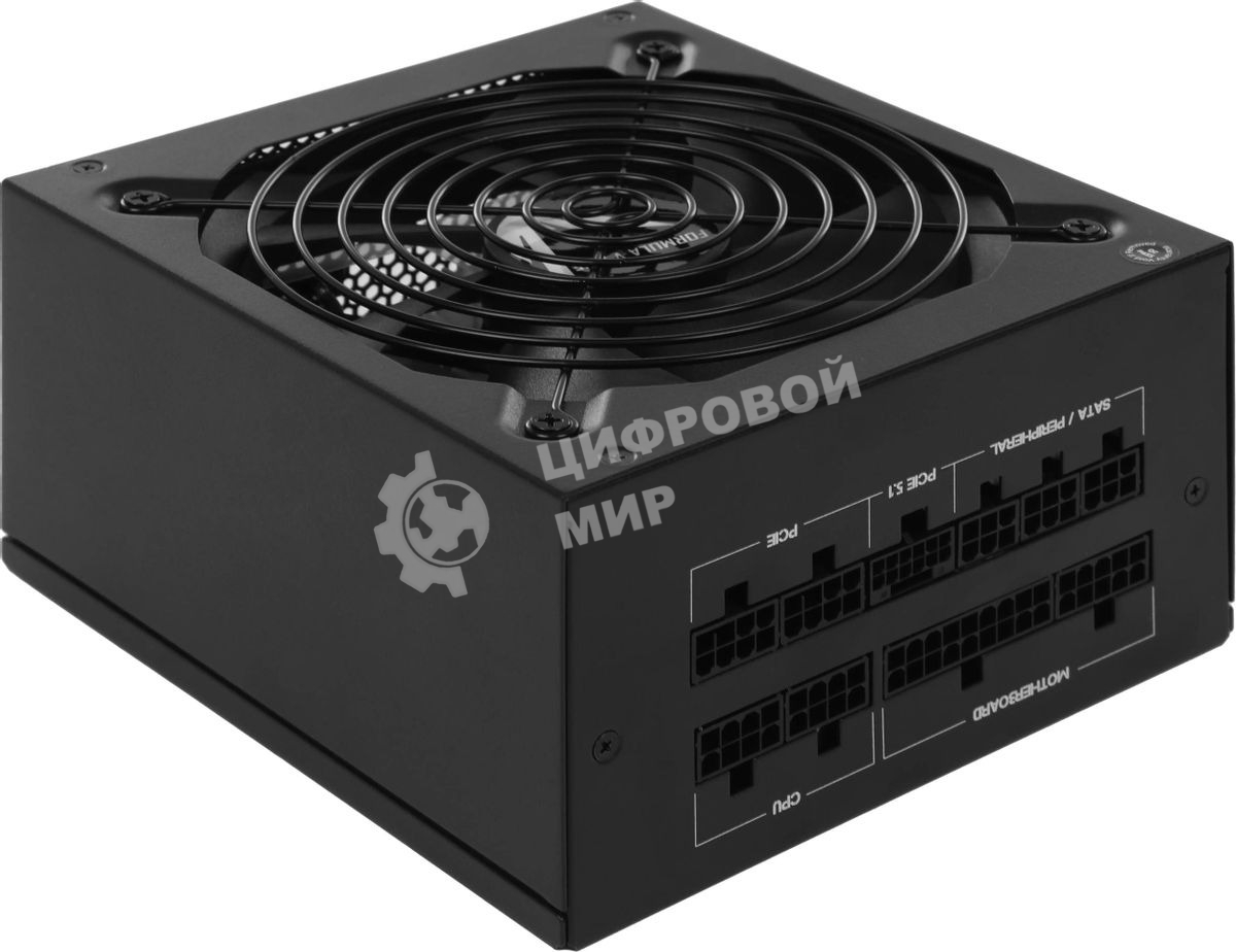 Блок питания Aerocool/Formula KCAS PLUS 1200GM V2, 1200Вт, 80 PLUS Gold, модульный, 140мм, черный