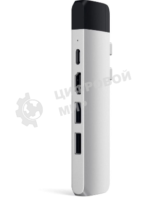 USB-концентратор Satechi ST-TCPHES, USB Type-C, USB 3.0/RJ-45/USB Type-C/HDMI/microSD, USB