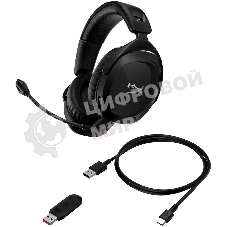 Гарнитура беспроводная с микрофоном HyperX Cloud Stinger 2 wireless black черный мониторные Radio оголовье (676A2AA)