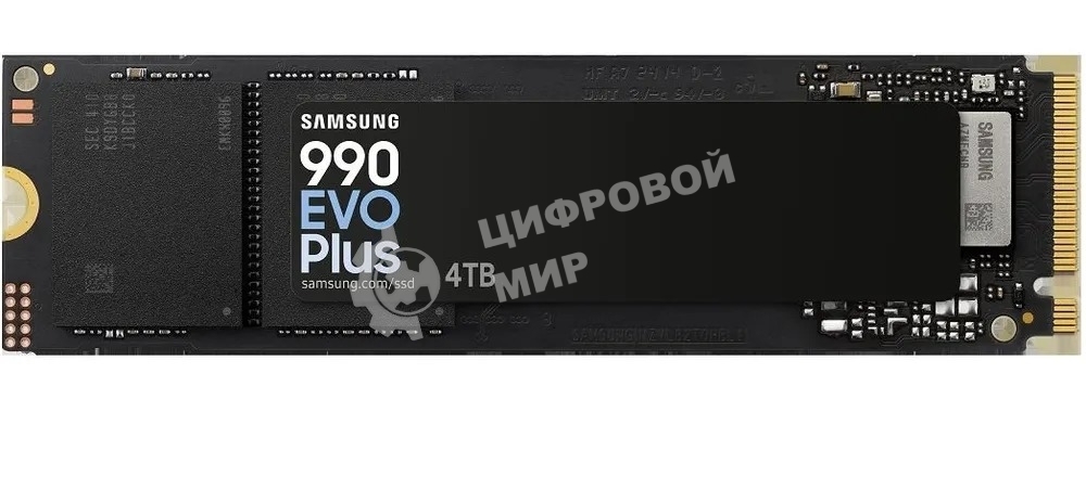 Накопитель SSD Samsung 990 EVO Plus, 1024 Gb, M.2 2280, PCIe 4.0 x4, NVMe, R/W 7150/6300