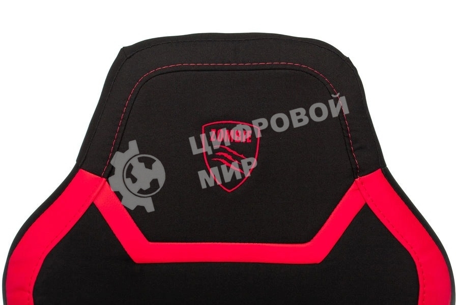 Кресло игровое Zombie 10 черный/красный искусст.кожа/ткань крестовина пластик