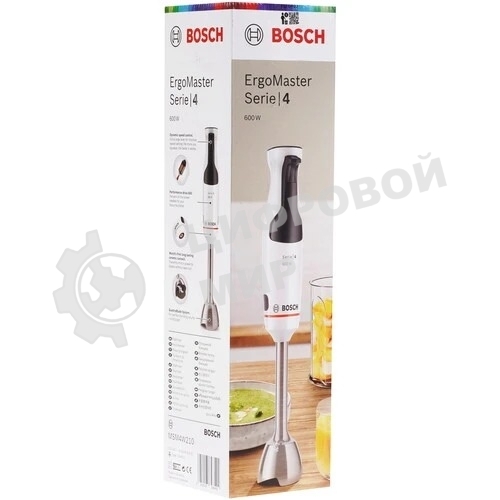 Блендер погружной Bosch MSM4W210 600 Вт, белый