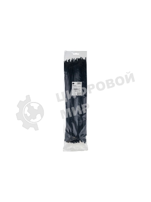 Стяжки Cablexpert NYT-400x4.8B пластиковые 400 мм х 4.8 мм, черные (100 шт.)