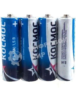 Элемент питания Космос R6 (АА) 1.5V Zinc carbon 4S в шринке