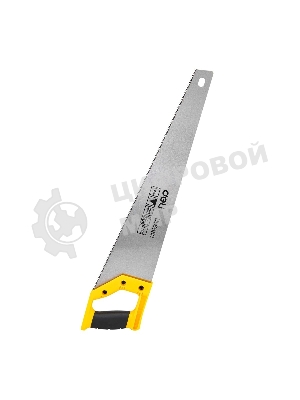 Ножовка по дереву Deli DL6850 500мм Материал: 65Mn. Термообработанная поверхность. Зубья пилы: 7 TPI. Шлифовка зубов с 2-х сторон. Литая ручка из двухкомпонентного противоударного пластика.